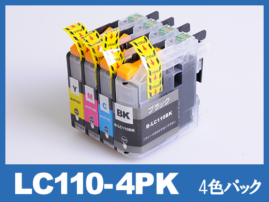 LC110-4PK(4色パック) ブラザー[Brother]互換インクカートリッジ