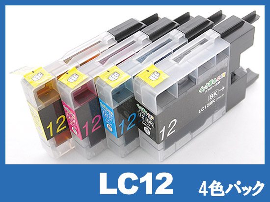 LC12-4PK(4色パック)ブラザー[brother]互換インクカートリッジ