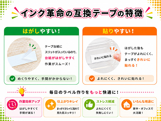 【9mm パステルパープル／黒文字 (つや消し)】ブラザー[brother] ピータッチ用 互換テープカートリッジ / TZe-MQF21