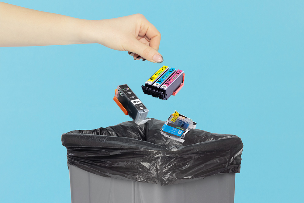 家庭ゴミとして処分するイメージ