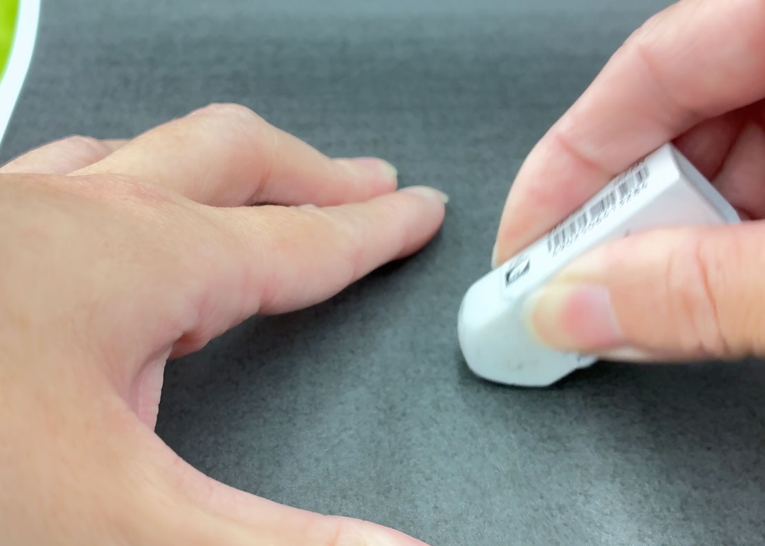 インクジェット 消しゴムでこする