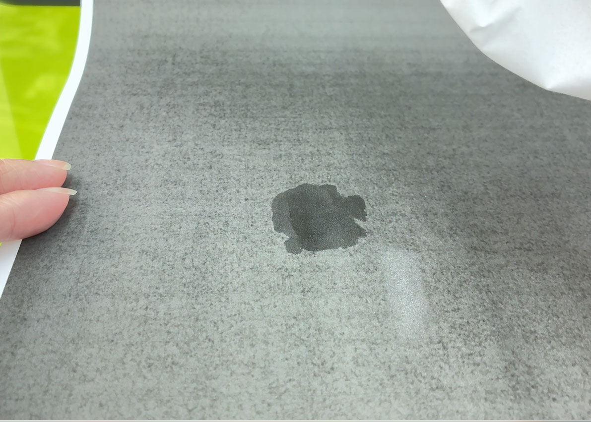 インクジェット 水滴 ぬぐう