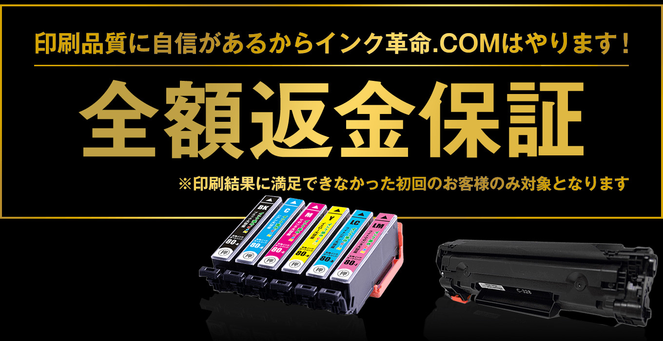 インク革命の保証イメージ
